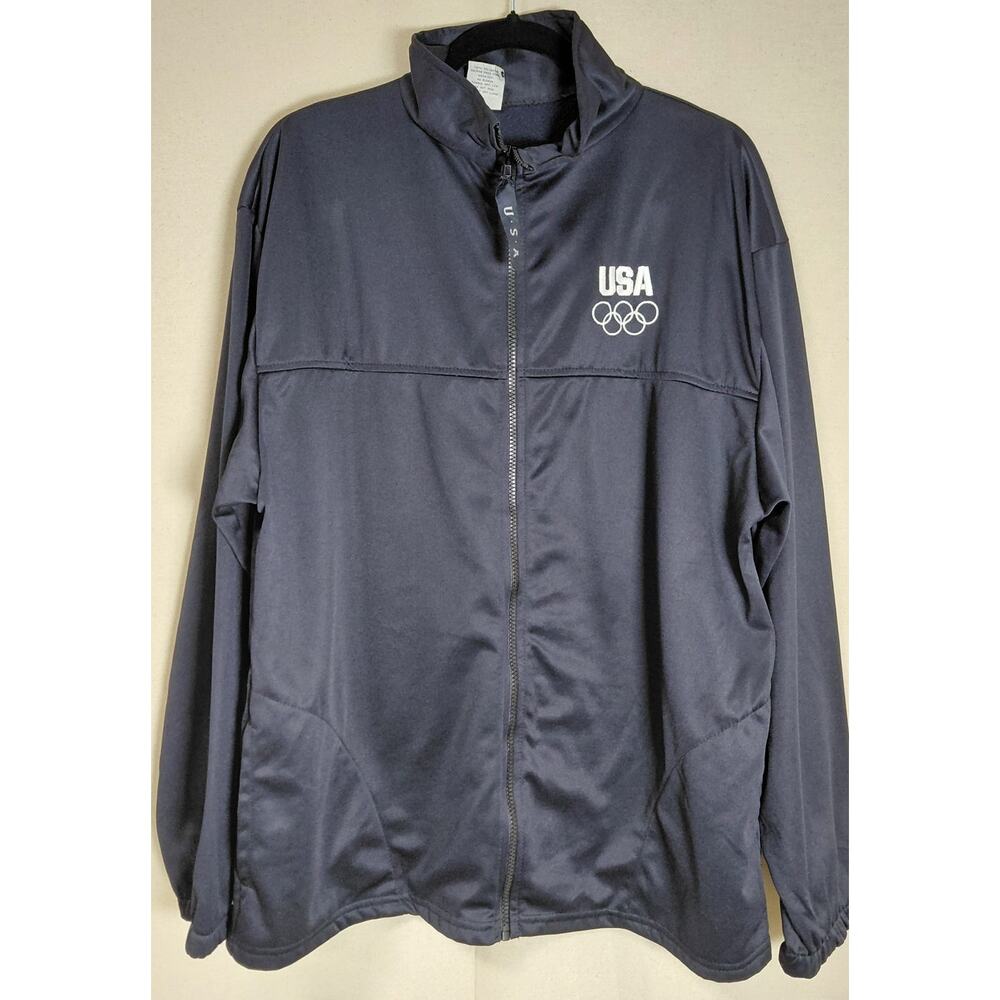 UNITED STATES OLYMPIC COMMITTEE USA Olympic Committee Polyester Jacket Size XL